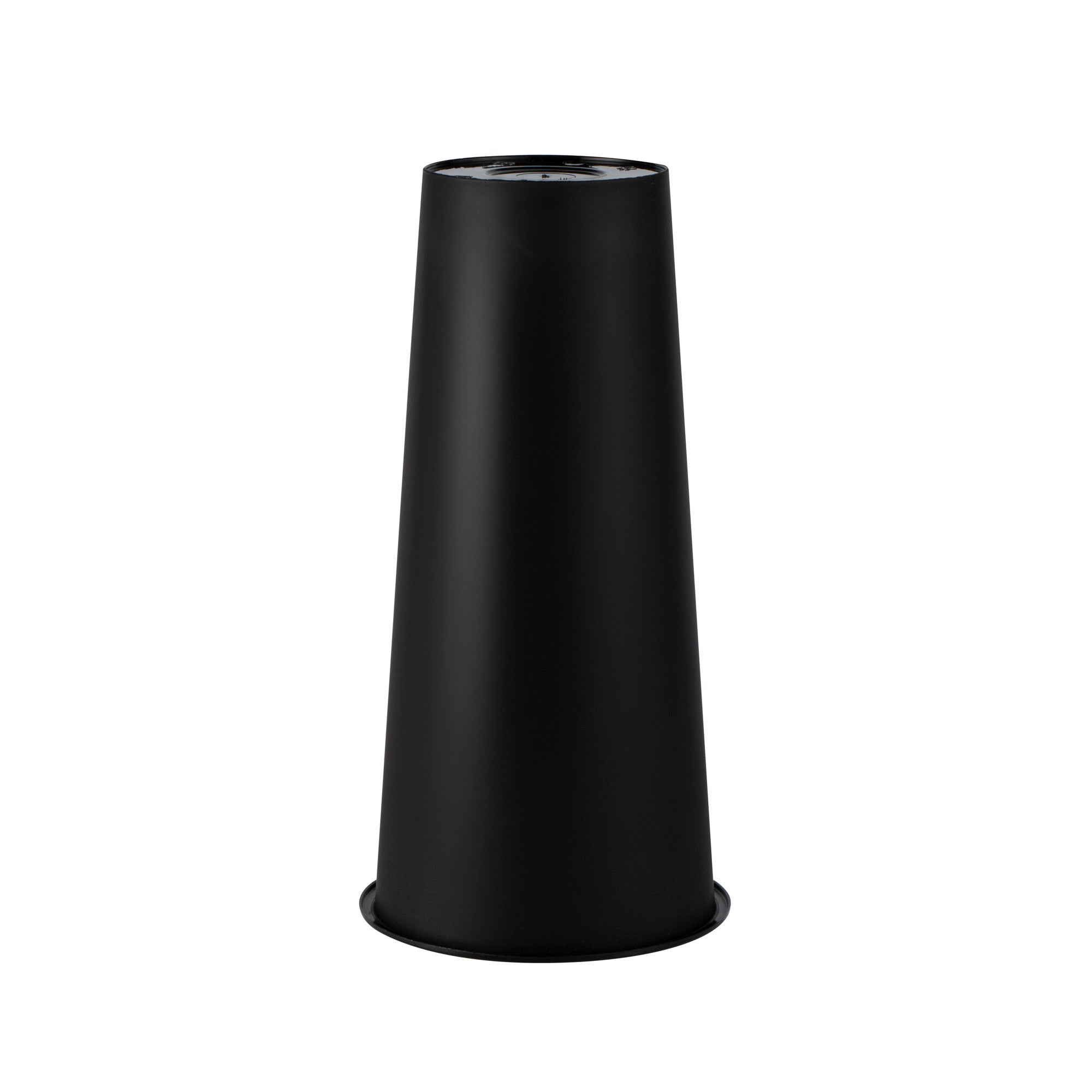 Bev Tek 24 oz Round Matte Black Plastic Hot / Cold Drinking Cup - 3 1/2" x 3 1/2" x 7" - 100 count box