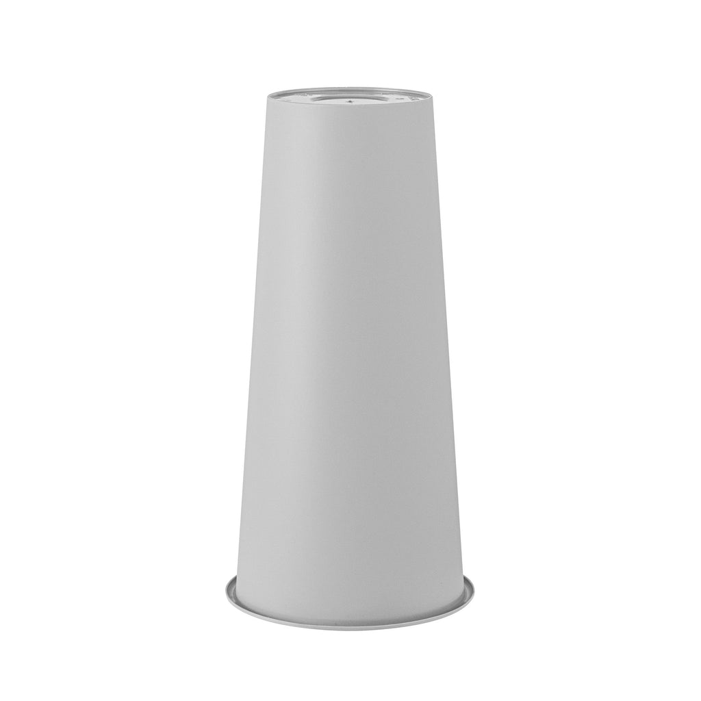Bev Tek 24 oz Round Matte Gray Plastic Hot / Cold Drinking Cup - 3 1/2" x 3 1/2" x 7" - 100 count box