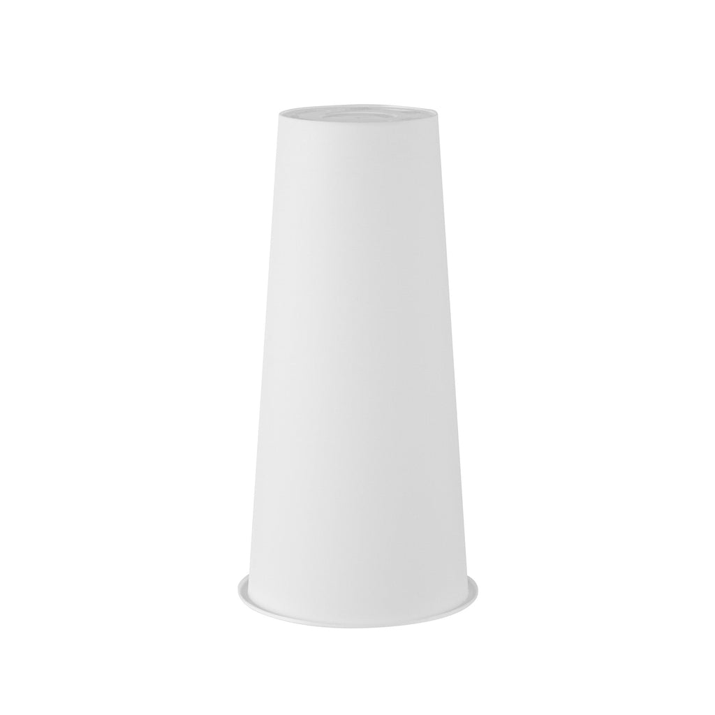 Bev Tek 24 oz Round Matte White Plastic Hot / Cold Drinking Cup - 3 1/2" x 3 1/2" x 7" - 100 count box