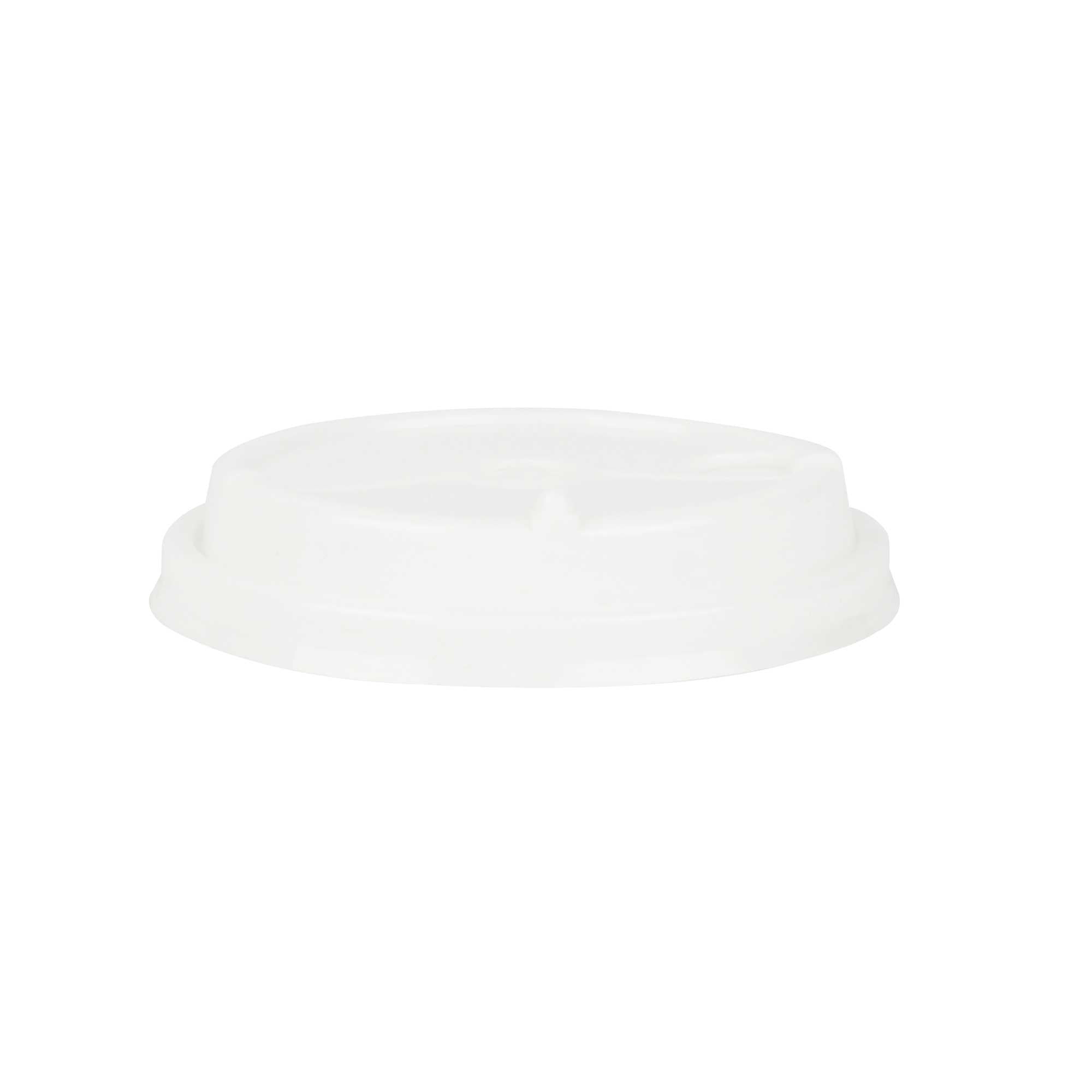 Bev Tek White Plastic 2-in-1 Straw or Sip Coffee Cup Lid - Fits 8, 12, 16 and 20 oz - 100 count box