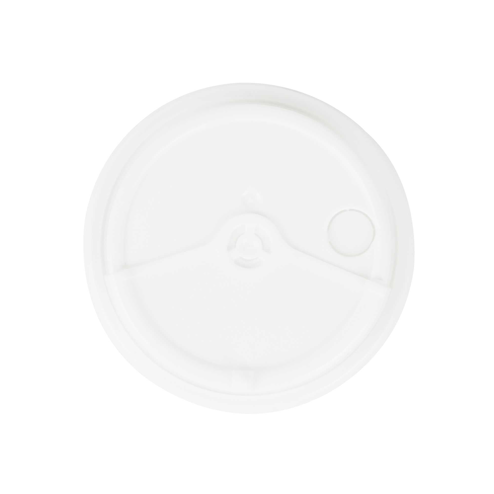 Bev Tek White Plastic 2-in-1 Straw or Sip Coffee Cup Lid - Fits 8, 12, 16 and 20 oz - 100 count box