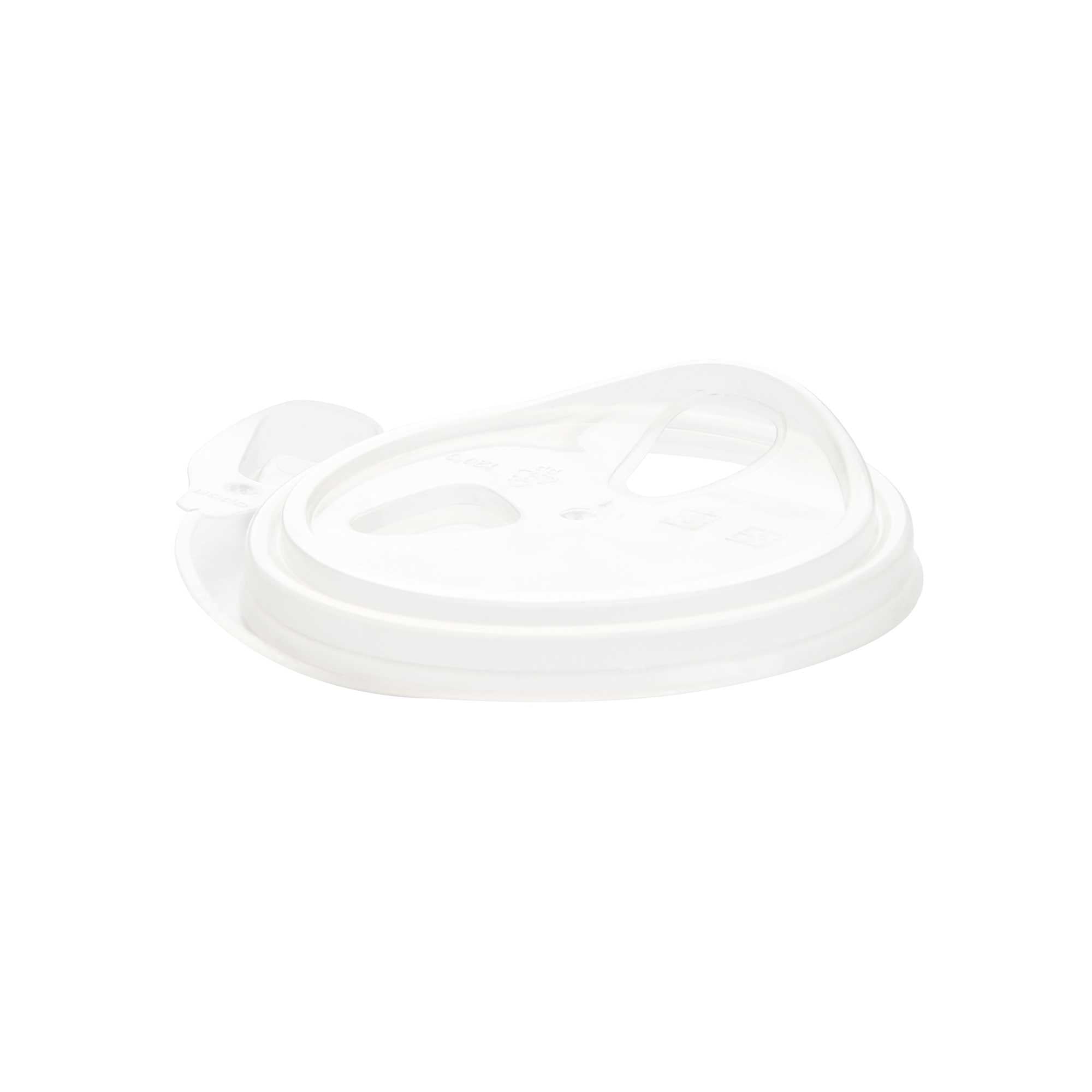 Bev Tek Clear Plastic Pop Lock Hot / Cold Drinking Cup Lid - Fits 12, 16 and 24 oz - 100 count box