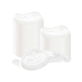 Bev Tek Clear Plastic Pop Lock Hot / Cold Drinking Cup Lid - Fits 12, 16 and 24 oz - 100 count box