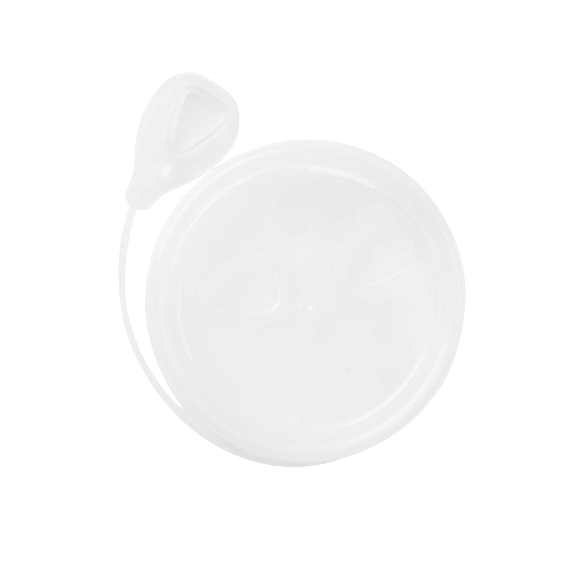 Bev Tek Clear Plastic Pop Lock Hot / Cold Drinking Cup Lid - Fits 12, 16 and 24 oz - 100 count box