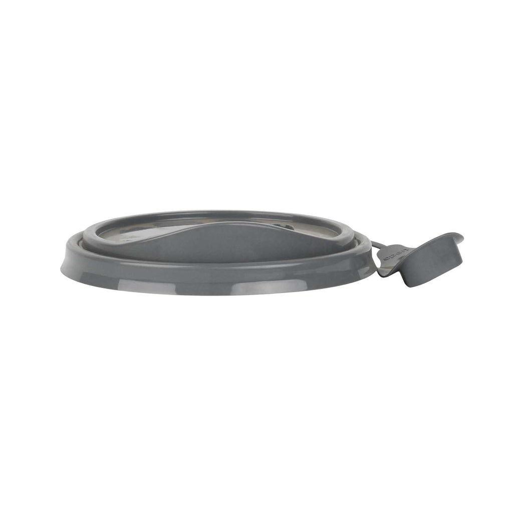 Bev Tek Gray Plastic Pop Lock Coffee Cup Lid - Fits 8, 12, 16 and 20 oz - 100 count box