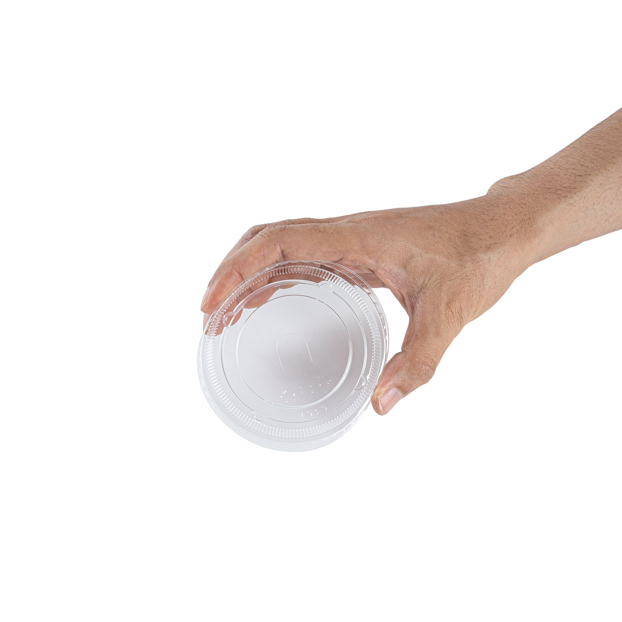 Visage Round Clear Plastic Flat Lid - Fits 9, 12 and 16 oz - 1000 count box