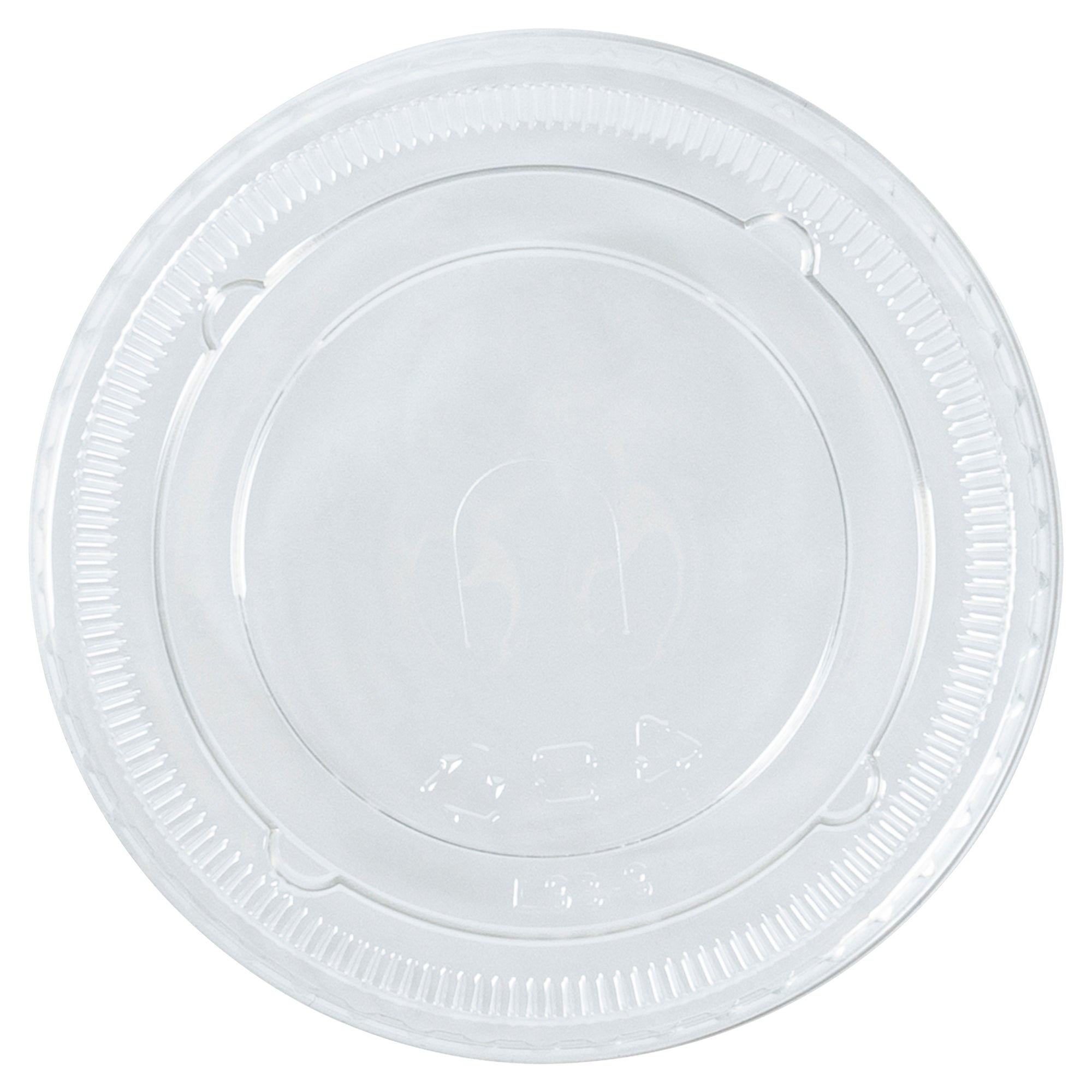 Visage Round Clear Plastic Flat Lid - Fits 9, 12 and 16 oz - 1000 count box