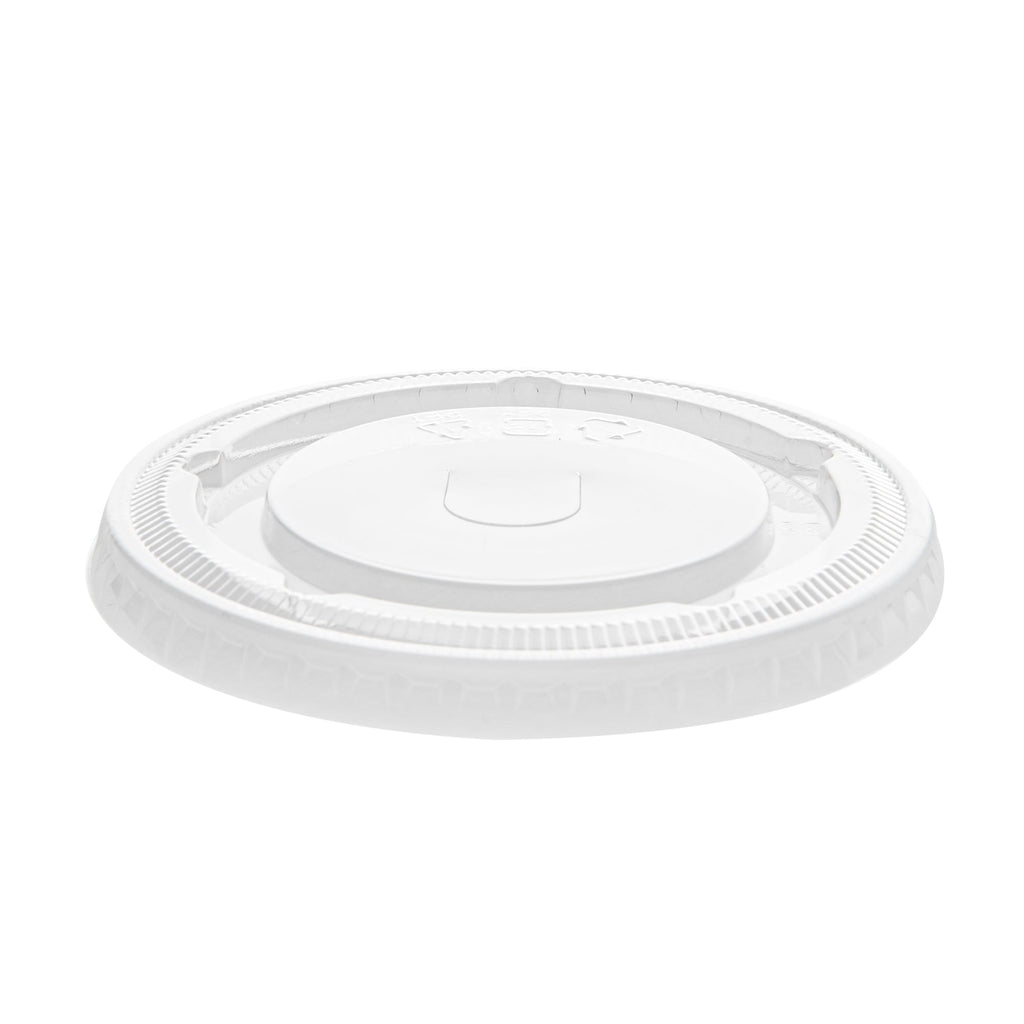 Visage Round Clear Plastic Flat Lid - Fits 9, 12 and 16 oz - 1000 count box