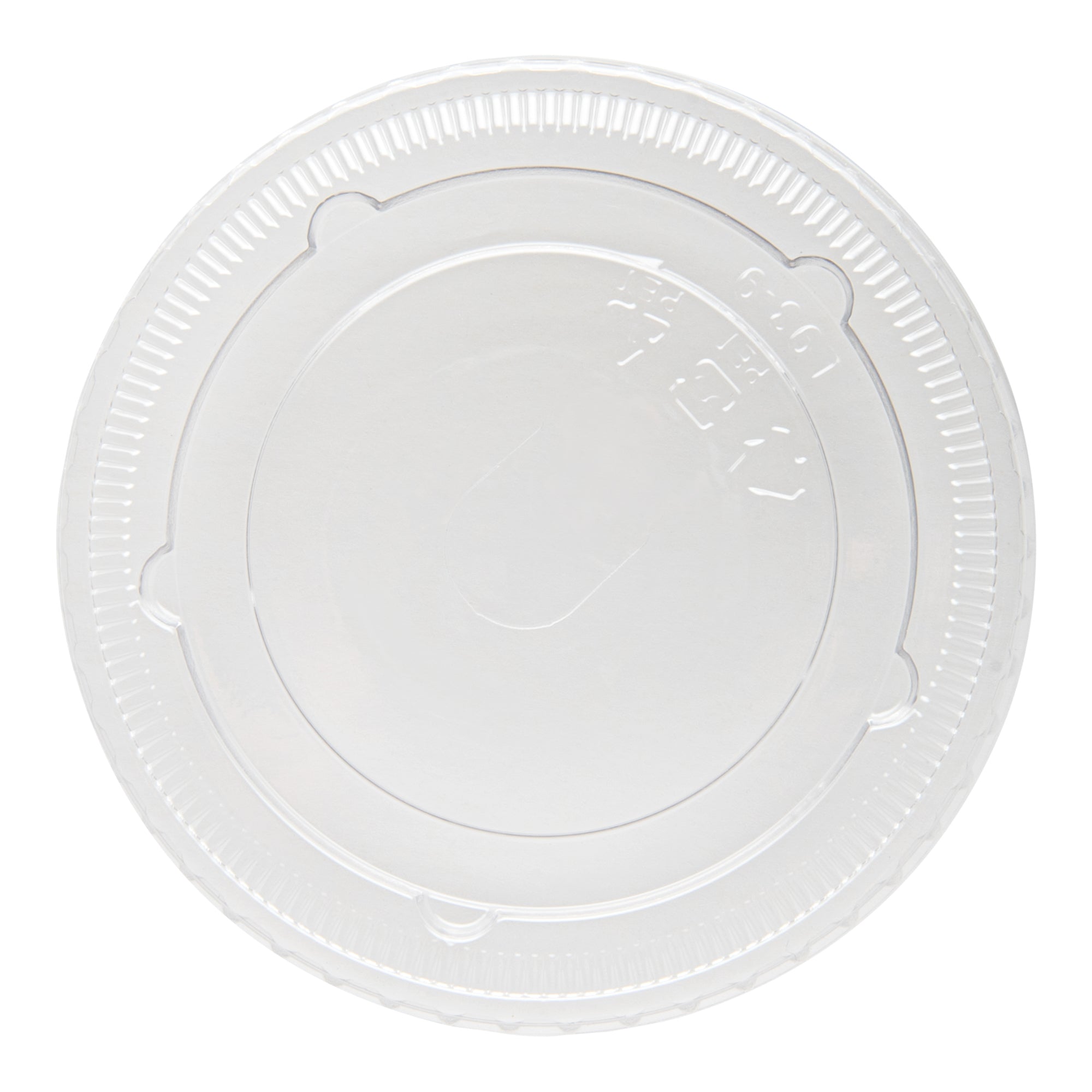 Visage Round Clear Plastic Flat Lid - Fits 9, 12 and 16 oz - 1000 count box