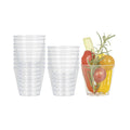 Mini Serve 4 oz Round Clear Plastic Arco Dessert Cup - 2 1/2" x 2 1/2" x 2 1/4" - 20 count box