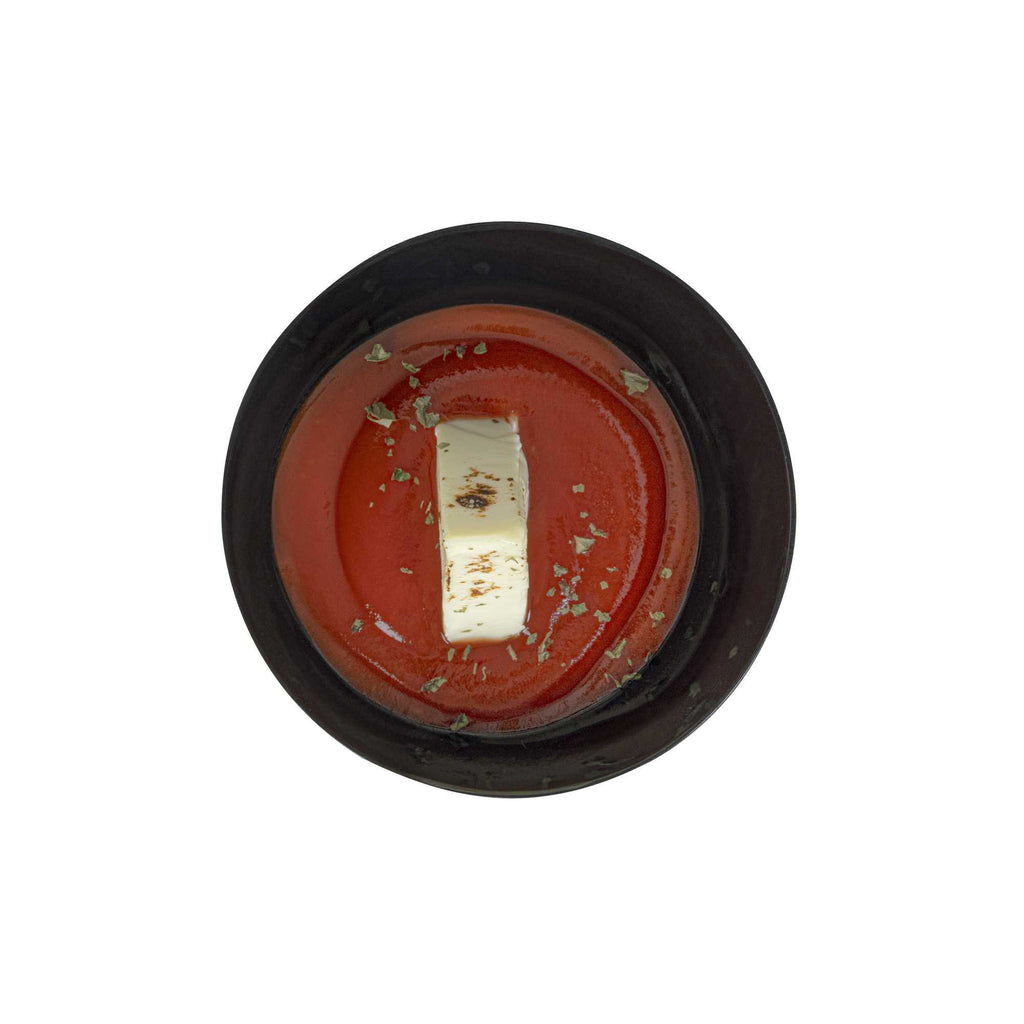 Mini Serve 5 oz Round Black Plastic Small Incline Bowl - 3 3/4" x 3 3/4" x 2 1/2" - 100 count box