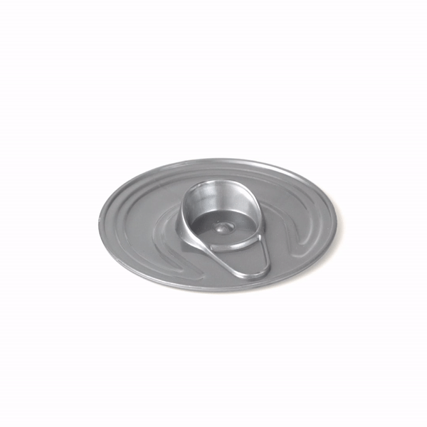 Mini Serve 4 oz Round Silver Plastic Tin Can - with Lid - 2 1/2" x 2 1/2" x 2 3/4" - 100 count box
