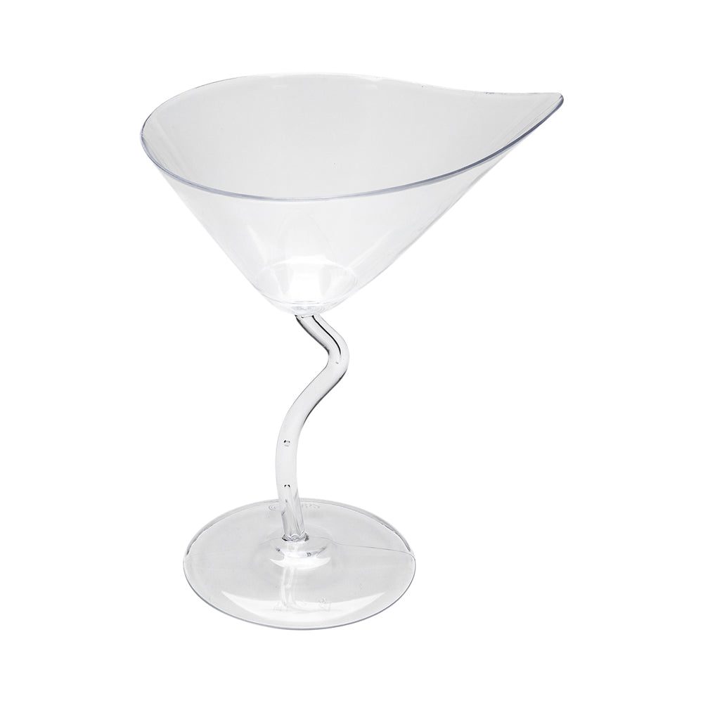 Bev Tek 3 oz Clear Plastic Dekko Martini Glass - 3 3/4" x 3" x 4 3/4" - 100 count box