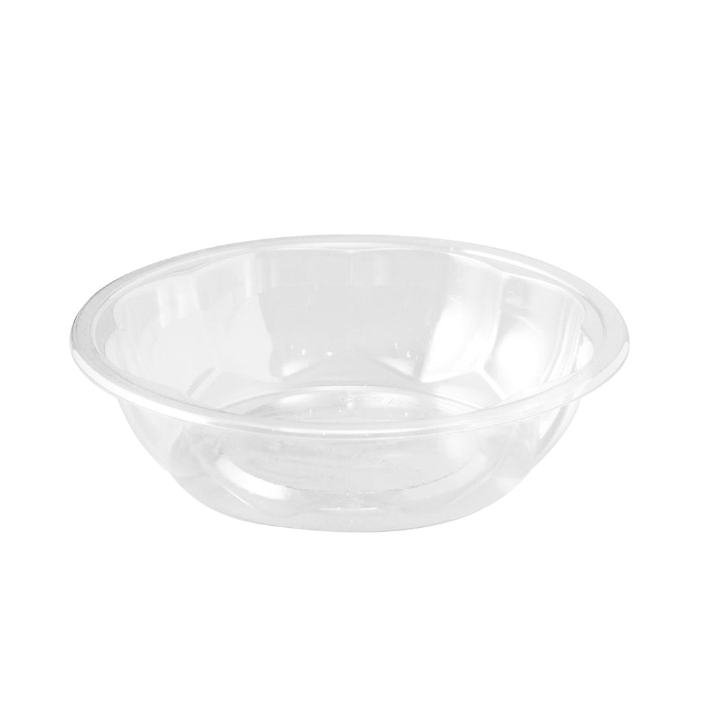 Thermo Tek 8 oz Clear Plastic Ergo-Grip Bowl - 4 3/4" x 4 3/4" x 1 1/4" - 50 count box
