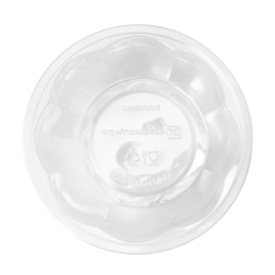 Thermo Tek 16 oz Clear Plastic Ergo-Grip Bowl - 4 3/4" x 4 3/4" x 2 1/2" - 500 count box