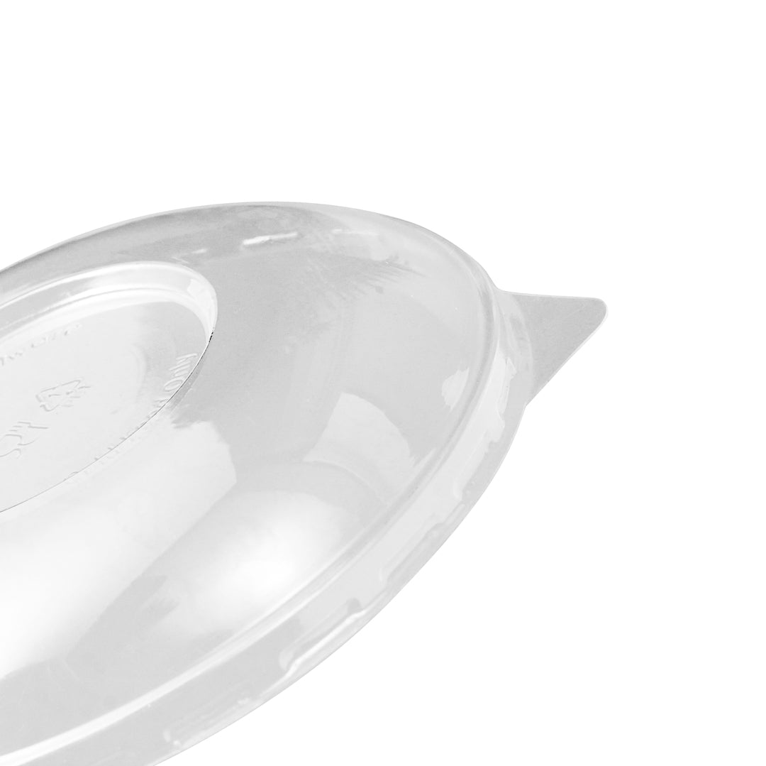 Thermo Tek Clear Plastic Ergo-Grip Bowl Lid - Fits 8 / 12 / 16 oz - 50 count box