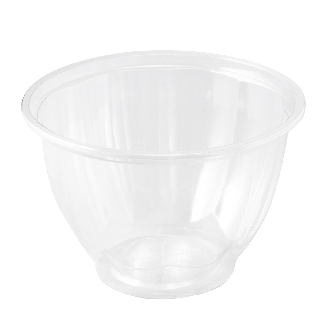 Thermo Tek 48 oz Clear Plastic Ergo-Grip Bowl - 6 3/4" x 6 3/4" x 4 1/4" - 50 count box