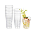 Mini Serve 3 oz Round Clear Plastic Cannello Dessert Glass - 1 3/4" x 1 3/4" x 3 1/4" - 100 count box