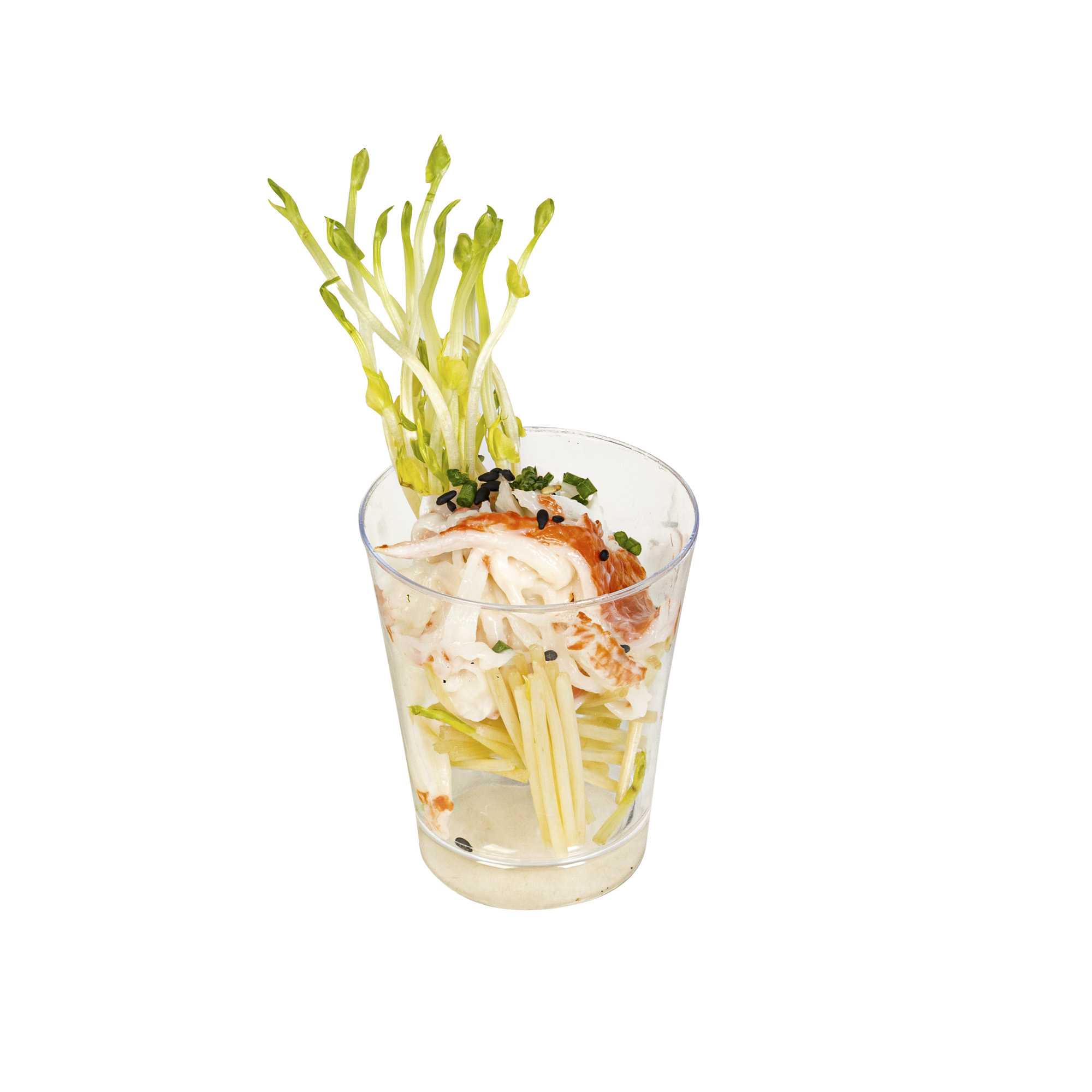 Mini Serve 3 oz Round Clear Plastic Cannello Dessert Glass - 1 3/4" x 1 3/4" x 3 1/4" - 100 count box