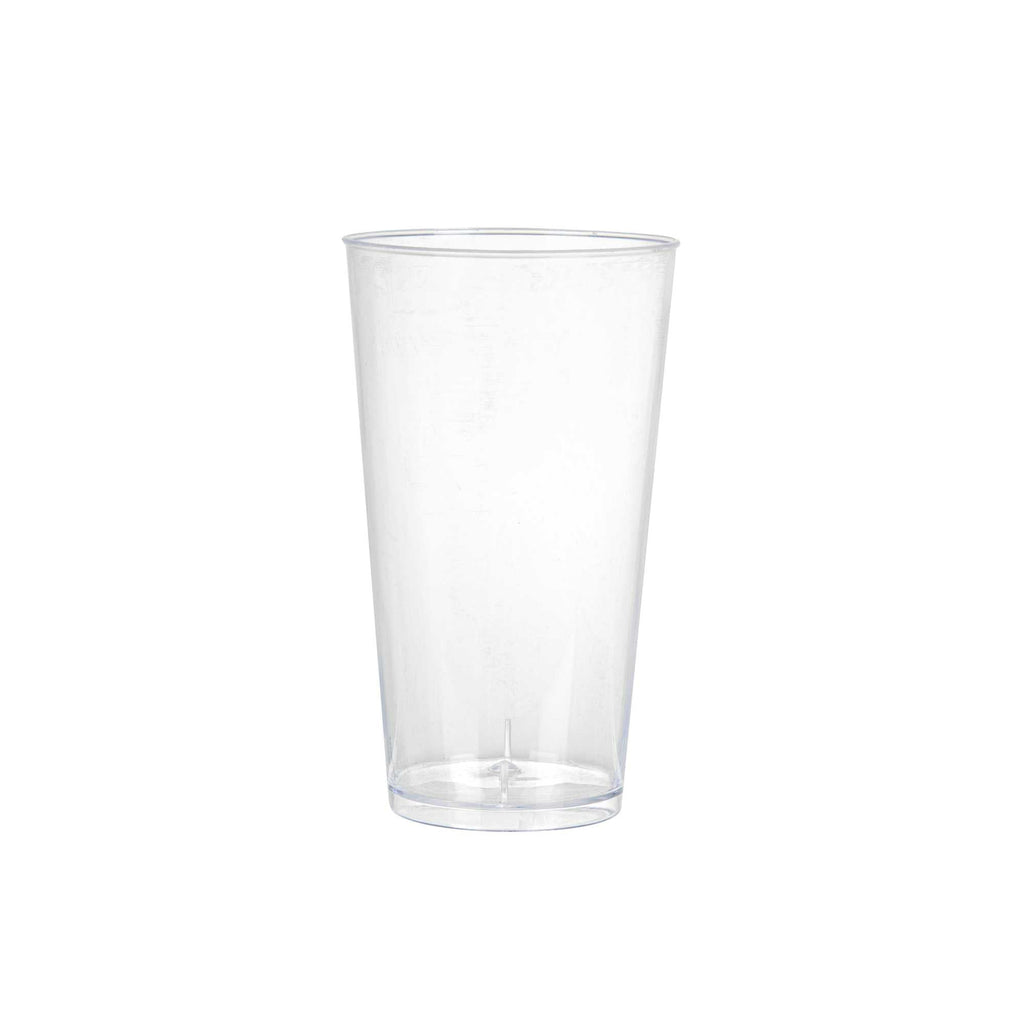 Mini Serve 3 oz Round Clear Plastic Cannello Dessert Glass - 1 3/4" x 1 3/4" x 3 1/4" - 100 count box