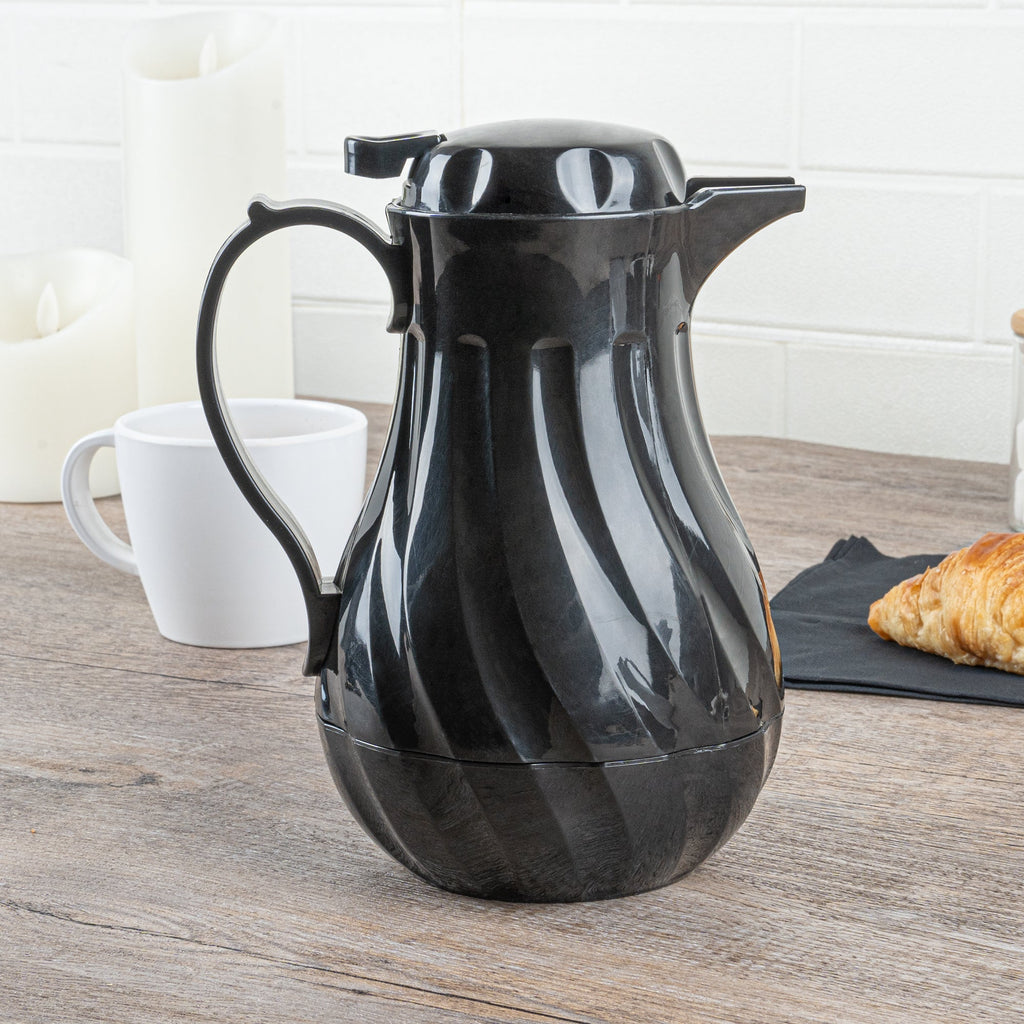 Restpresso 20 oz Black Thermal Coffee Carafe / Server - 6 1/2" x 5" x 8" - 10 count box