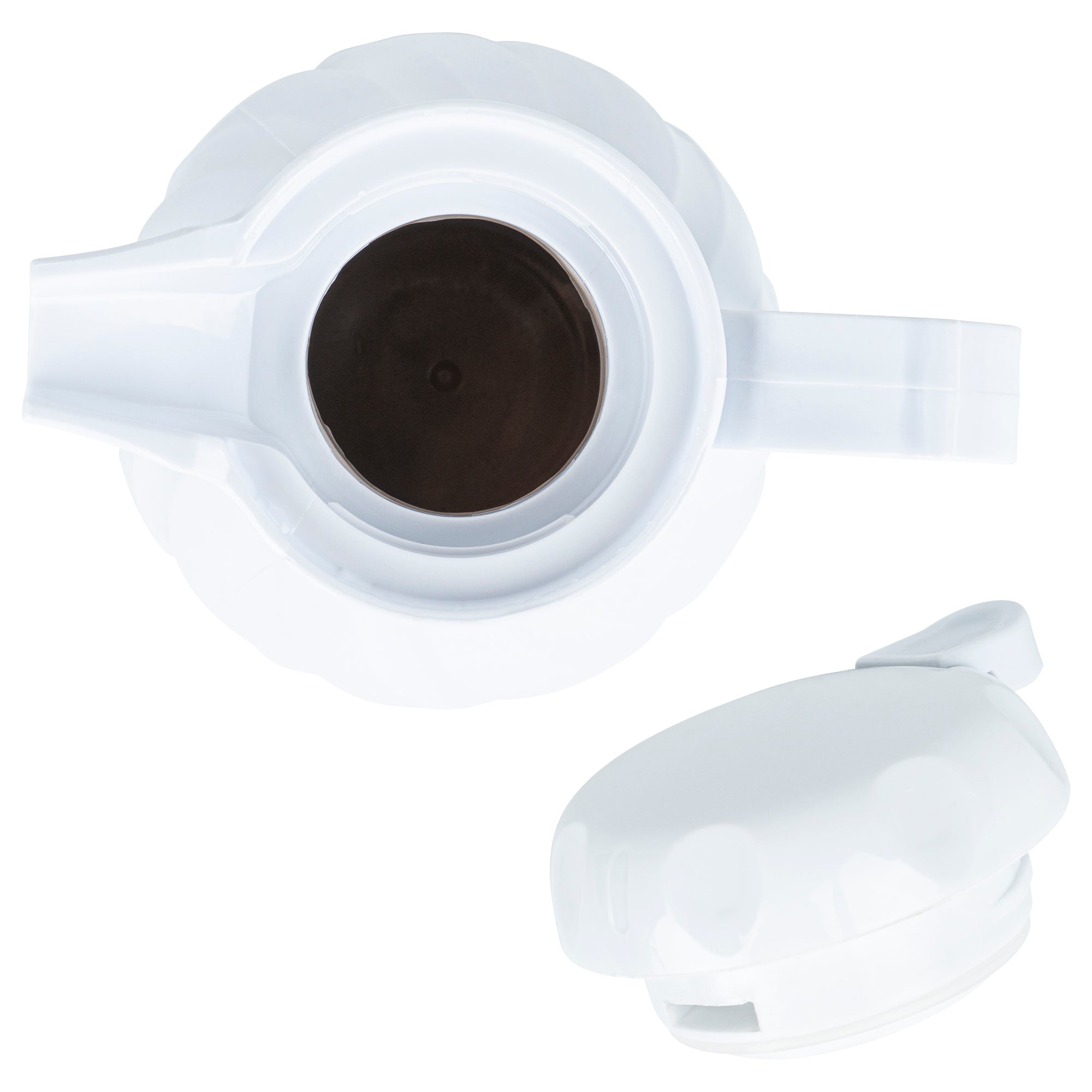 Restpresso 20 oz White Thermal Coffee Carafe / Server - 6 1/2" x 5" x 8" - 10 count box