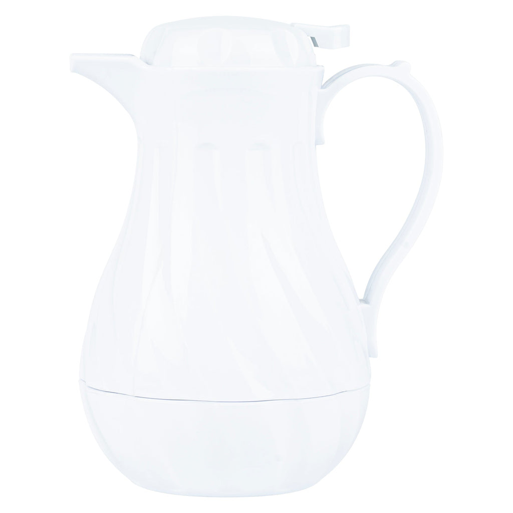 Restpresso 20 oz White Thermal Coffee Carafe / Server - 6 1/2" x 5" x 8" - 10 count box