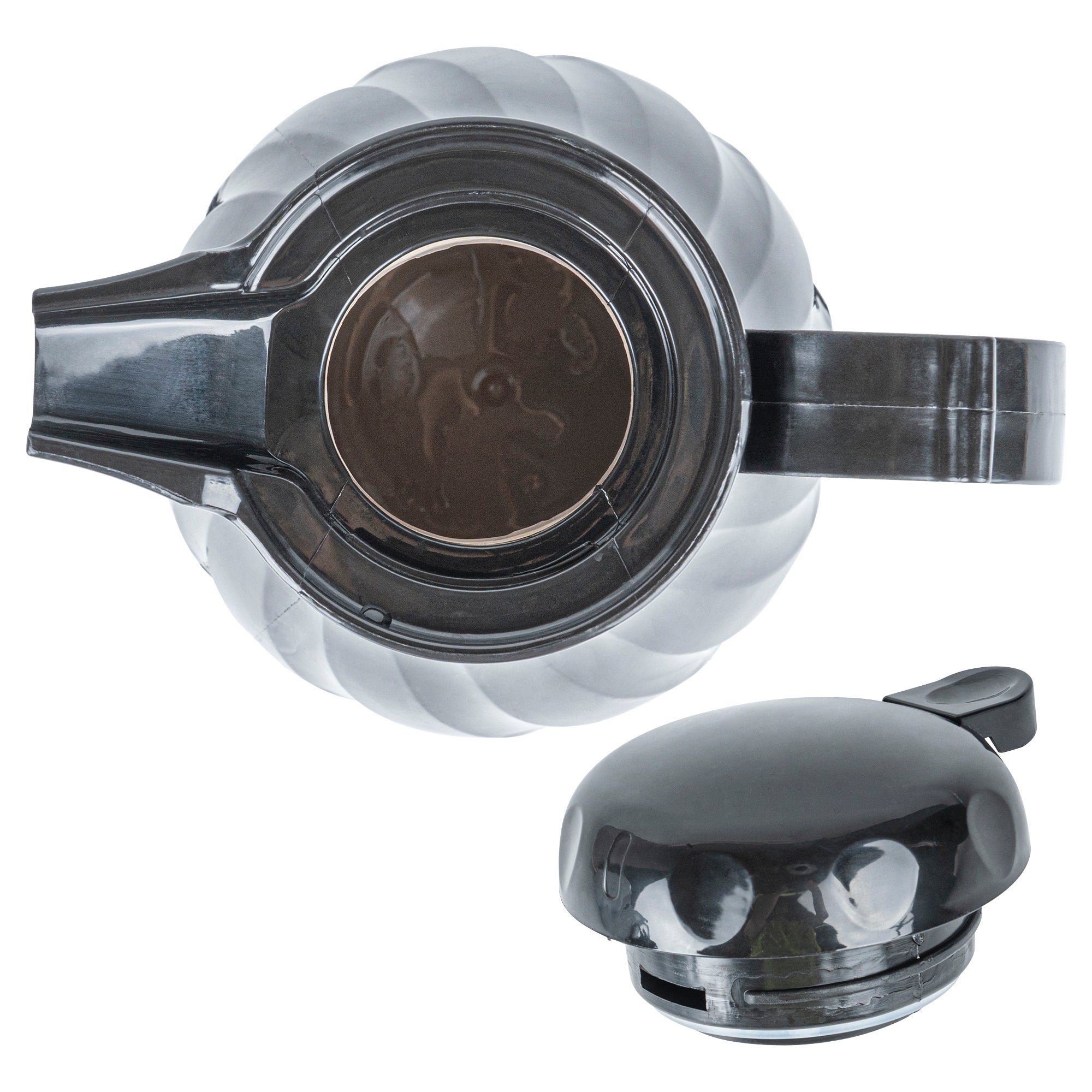 Restpresso 42 oz Black Thermal Coffee Carafe / Server - 8" x 6" x 10" - 1 count box