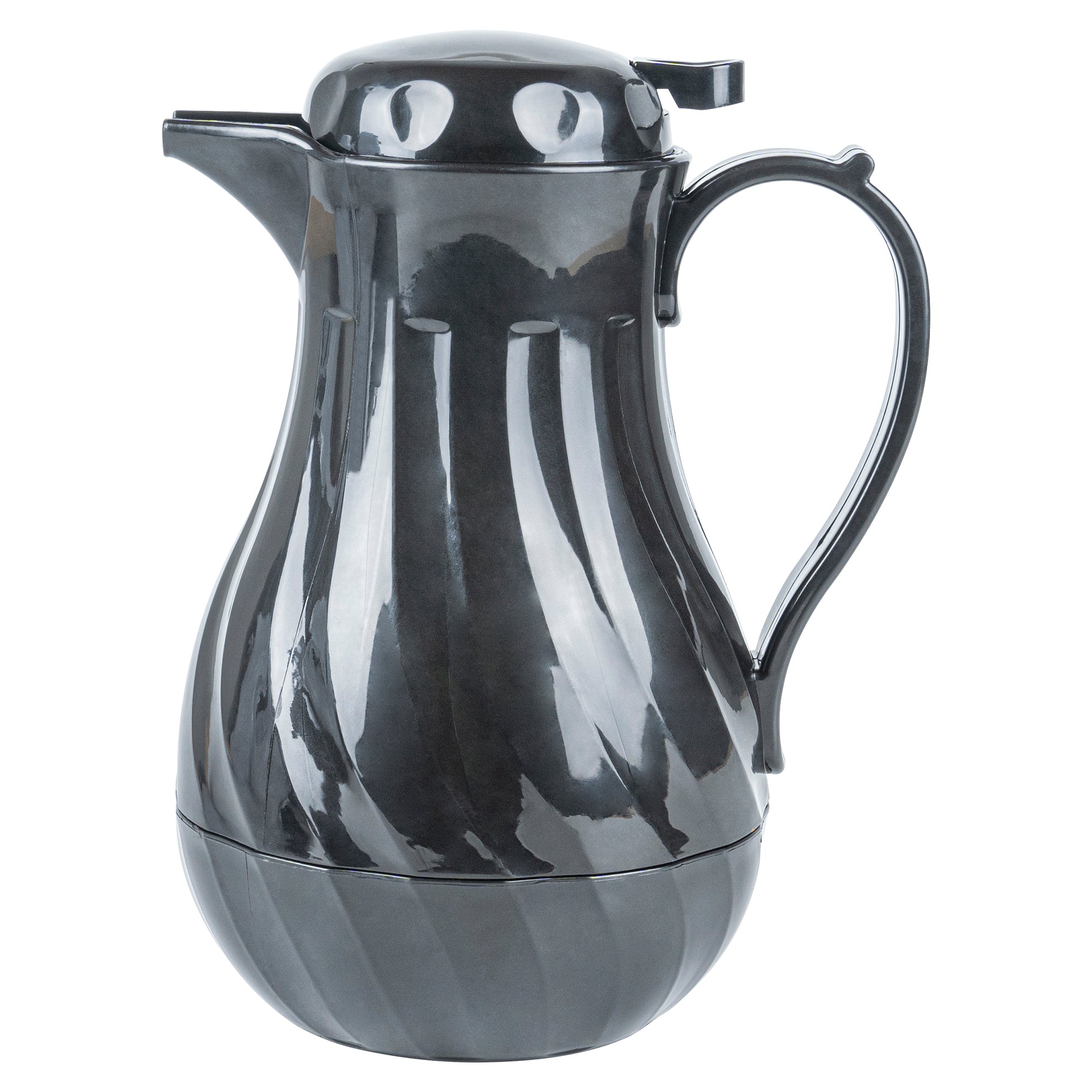 Restpresso 42 oz Black Thermal Coffee Carafe / Server - 8" x 6" x 10" - 1 count box