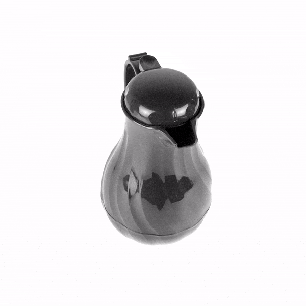 Restpresso 42 oz Black Thermal Coffee Carafe / Server - 8" x 6" x 10" - 1 count box