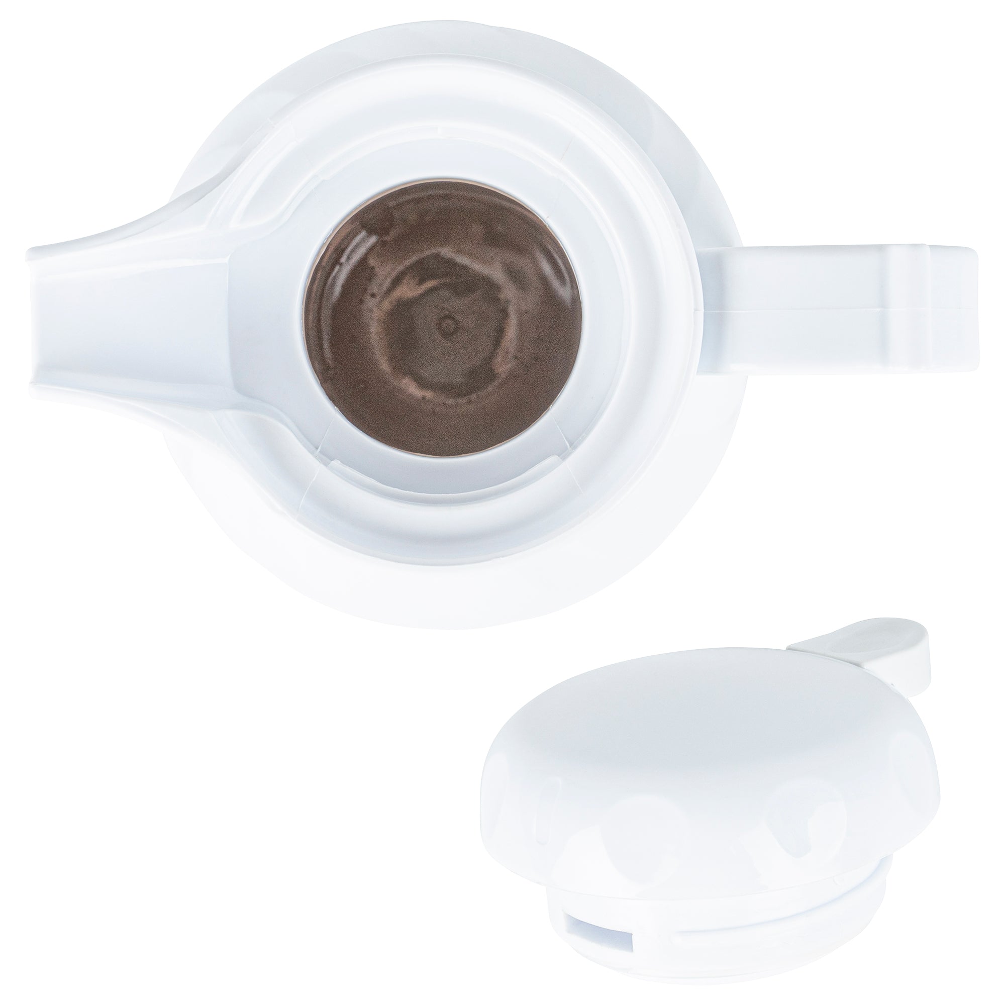 Restpresso 42 oz White Thermal Coffee Carafe / Server - 8" x 6" x 10" - 1 count box