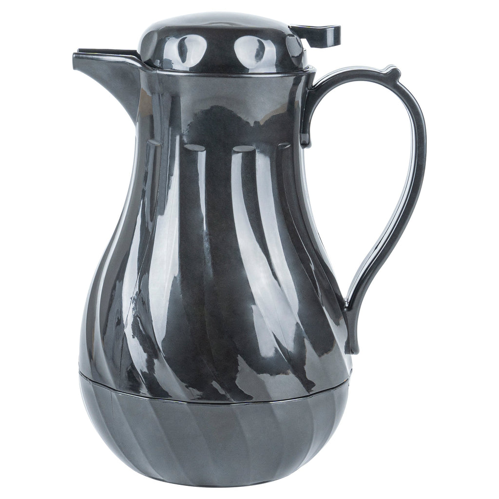 Restpresso 64 oz Black Thermal Coffee Carafe / Server - 8 3/4" x 6 1/4" x 11" - 10 count box
