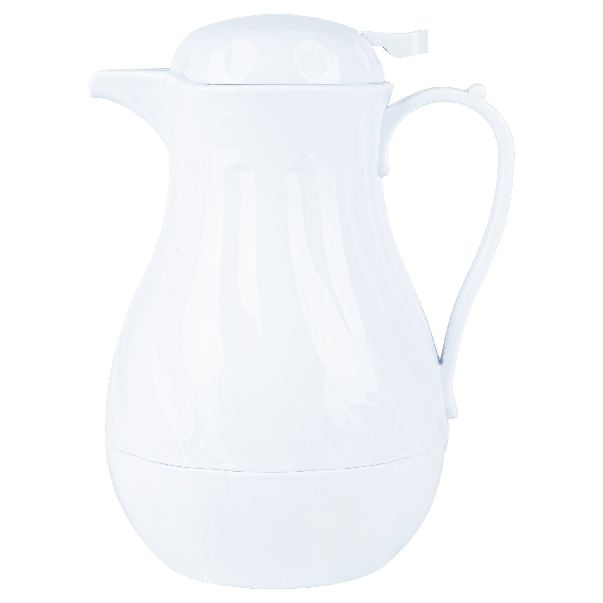 Restpresso 64 oz White Thermal Coffee Carafe / Server - 8 3/4" x 6 1/4" x 11" - 10 count box
