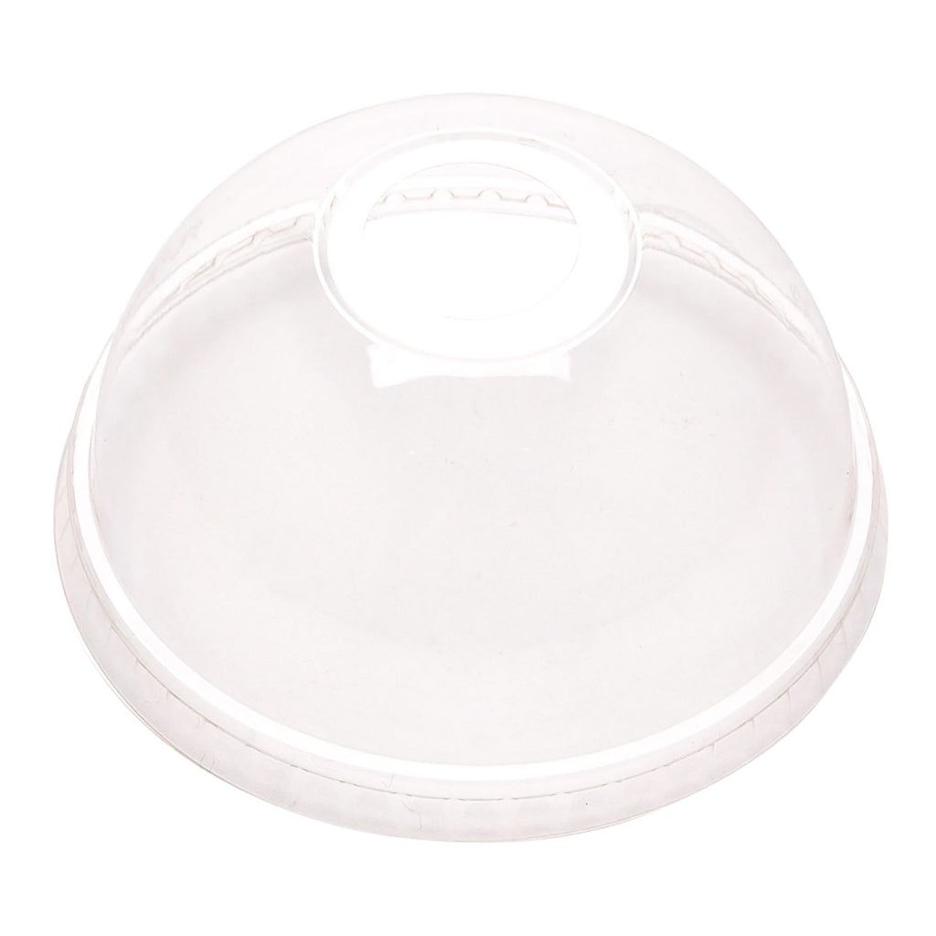 Sustain Round Clear PLA Plastic Dome Lid - Fits 9, 12, 16 and 20 oz Drinking Cup - 1000 count box