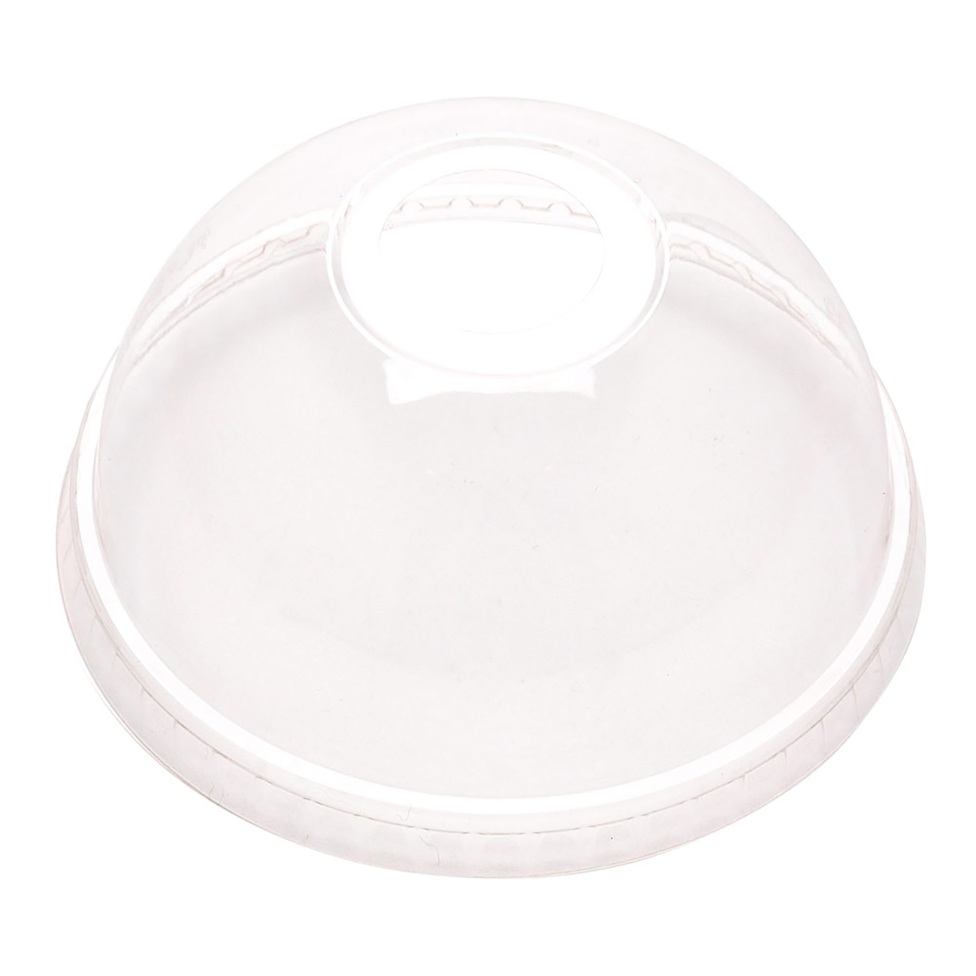 Sustain Round Clear PLA Plastic Dome Lid - Fits 9, 12, 16 and 20 oz Drinking Cup - 1000 count box