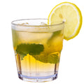 Bev Tek 9 oz Clear Plastic Tumbler - Shatter-Resistant - 3 1/2" x 3 1/2" x 3 1/2" - 10 count box