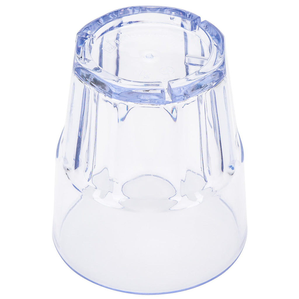 Bev Tek 12 oz Clear Plastic Tumbler - Shatter-Resistant - 3 1/2" x 3 1/2" x 4" - 10 count box