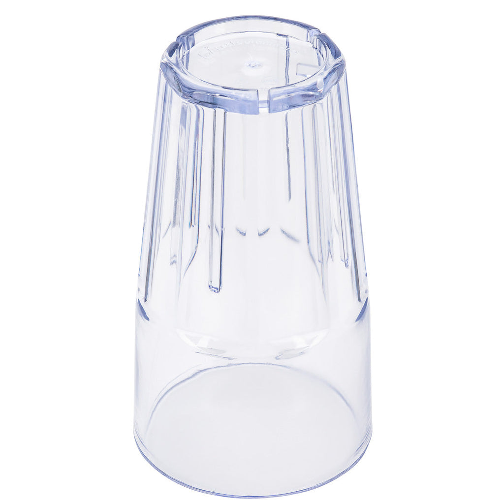 Bev Tek 16 oz Round Clear Plastic Tumbler - Shatter-Resistant - 3 1/2" x 3 1/2" x 6" - 50 count box