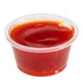 Chef 101 0.8 oz Round Clear Plastic Portion Cup - 1 3/4" x 1 3/4" x 1" - 2000 count box