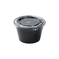 Chef 101 Round Clear Plastic Portion Cup Lid - Fits 3.3, 4 and 5.5 oz - 3" x 3" x 1/4" - 2000 count box