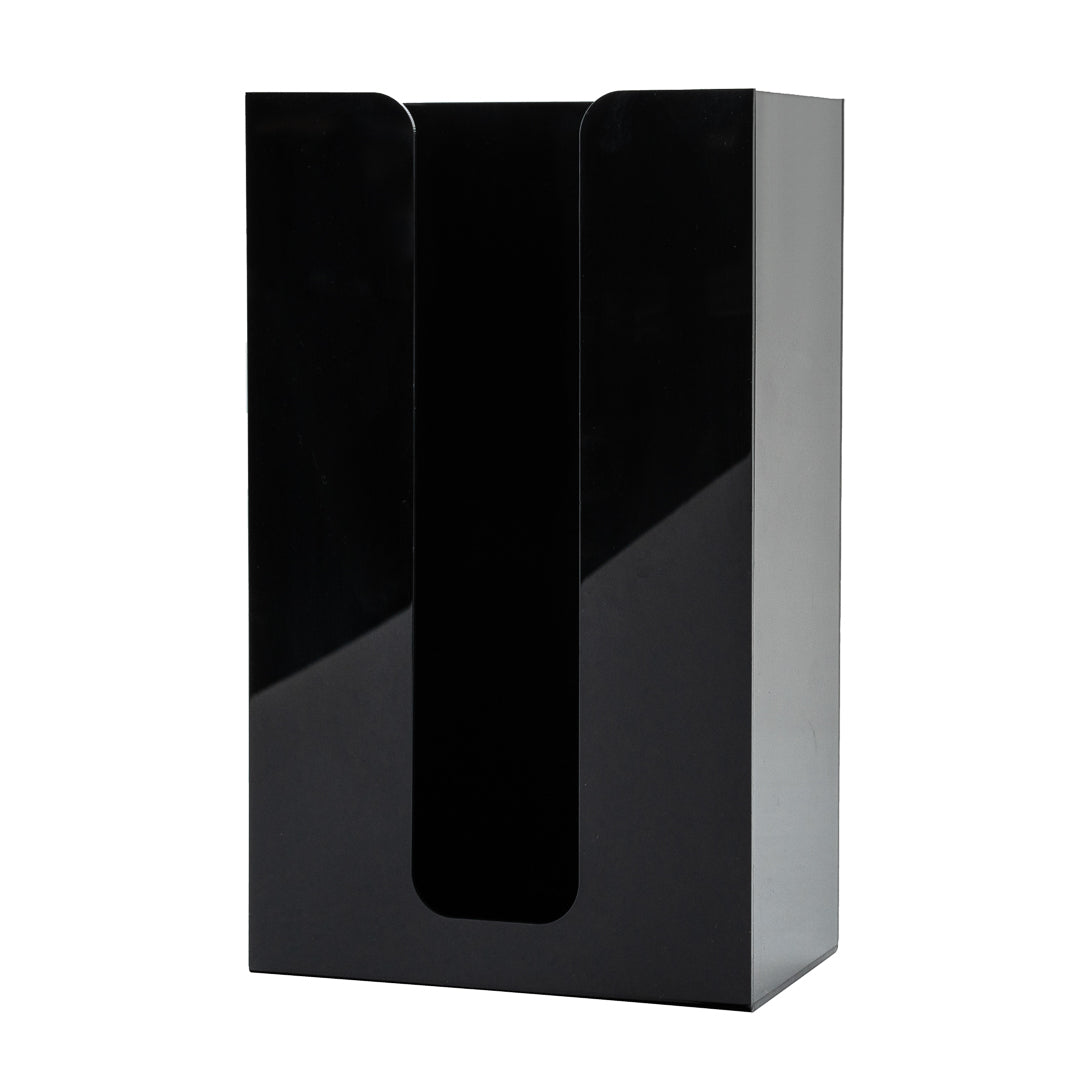 Restpresso Black Acrylic Vertical Coffee Cup Sleeve Dispenser - 6" x 3 1/2" x 10" - 1 count box