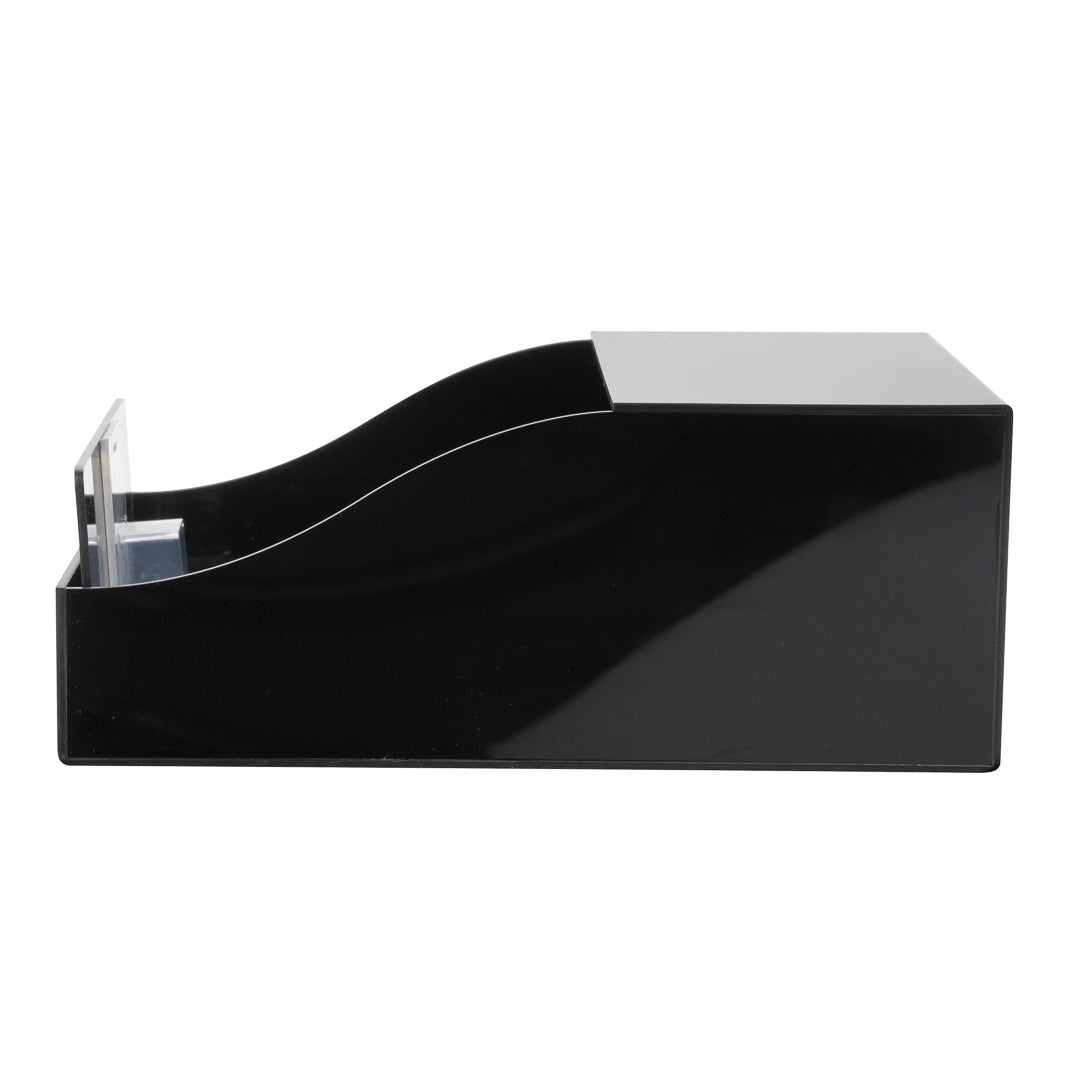 Restpresso Black Acrylic Horizontal Coffee Cup Sleeve Dispenser - 9 1/2" x 6" x 3 3/4" - 1 count box