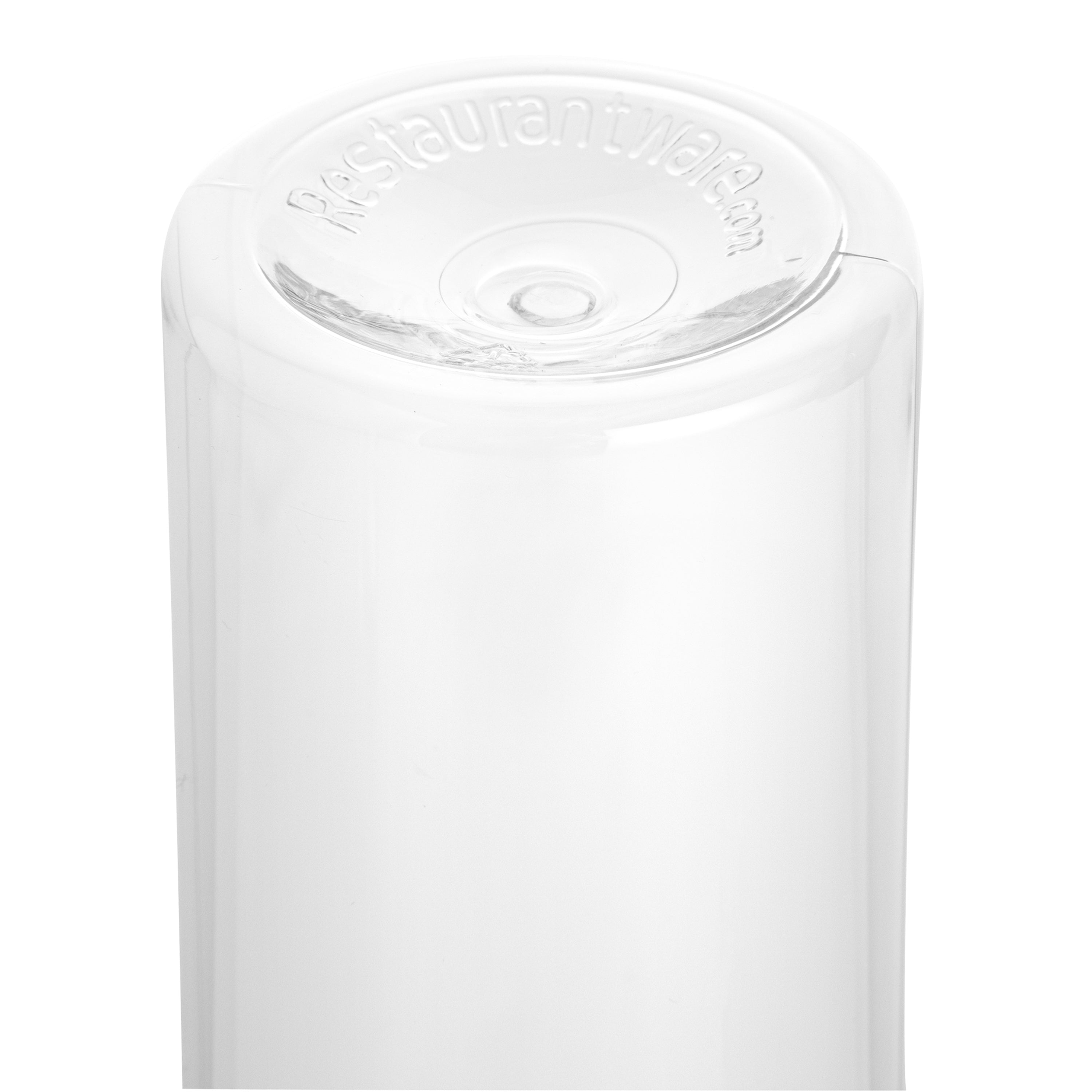Bottle Tek 12 oz Round Clear Plastic Cold Pressed Juice Bottle - with Safety Cap - 2" x 2" x 7 1/4" - 100 count box