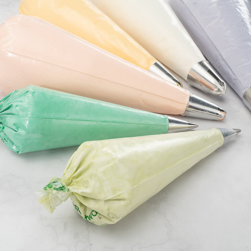 Pastry Tek Clear Plastic Easy Grip Pastry Piping Bag - Recyclable - 12 1/4" x 6" - 100 count box
