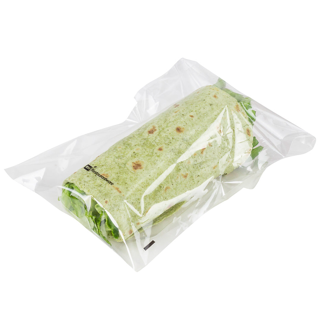 Bag Tek Clear Plastic Lip and Tape Bag - Self Sealing - 7" x 5" - 100 count box