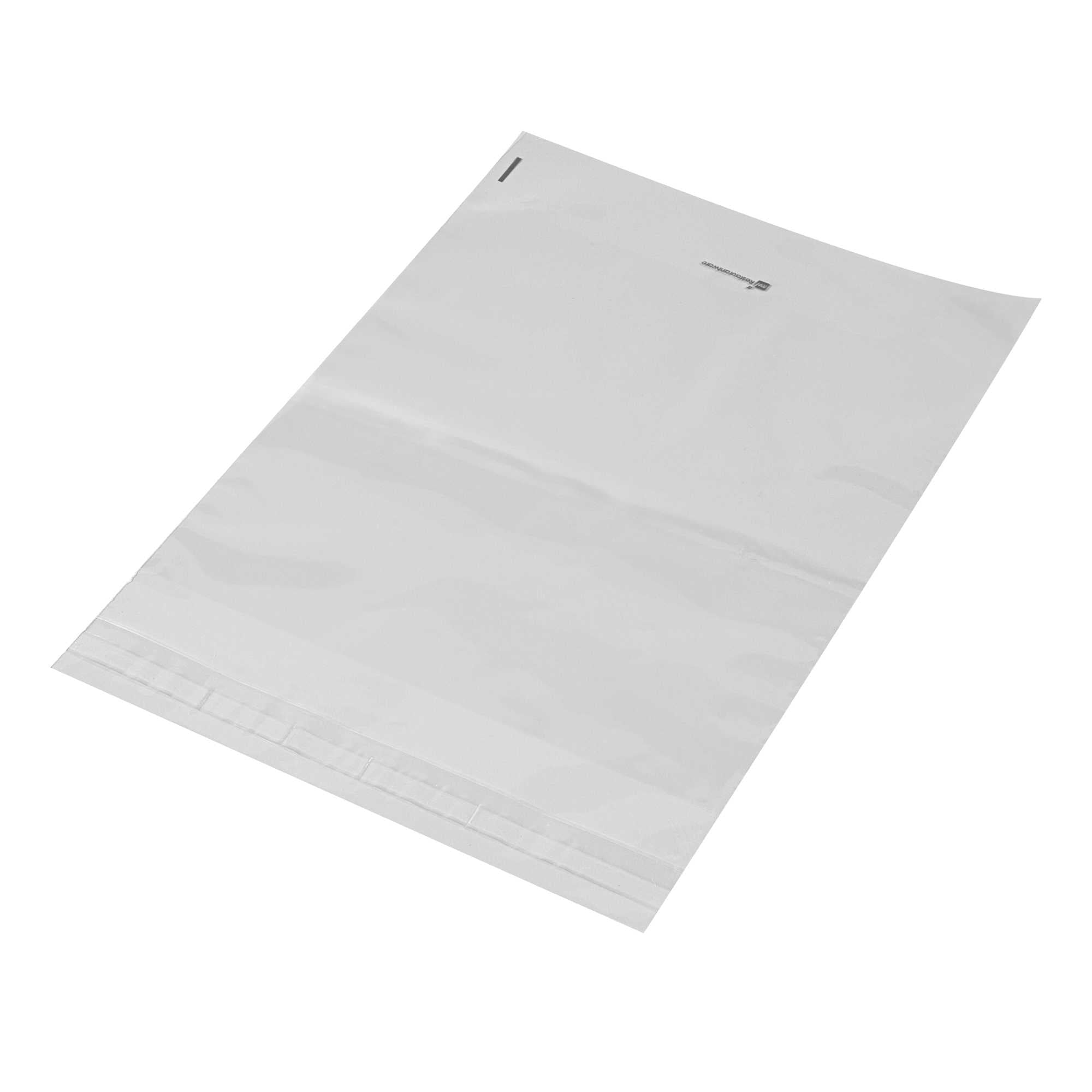 Bag Tek Clear Plastic Lip and Tape Bag - Self Sealing - 10" x 8" - 100 count box
