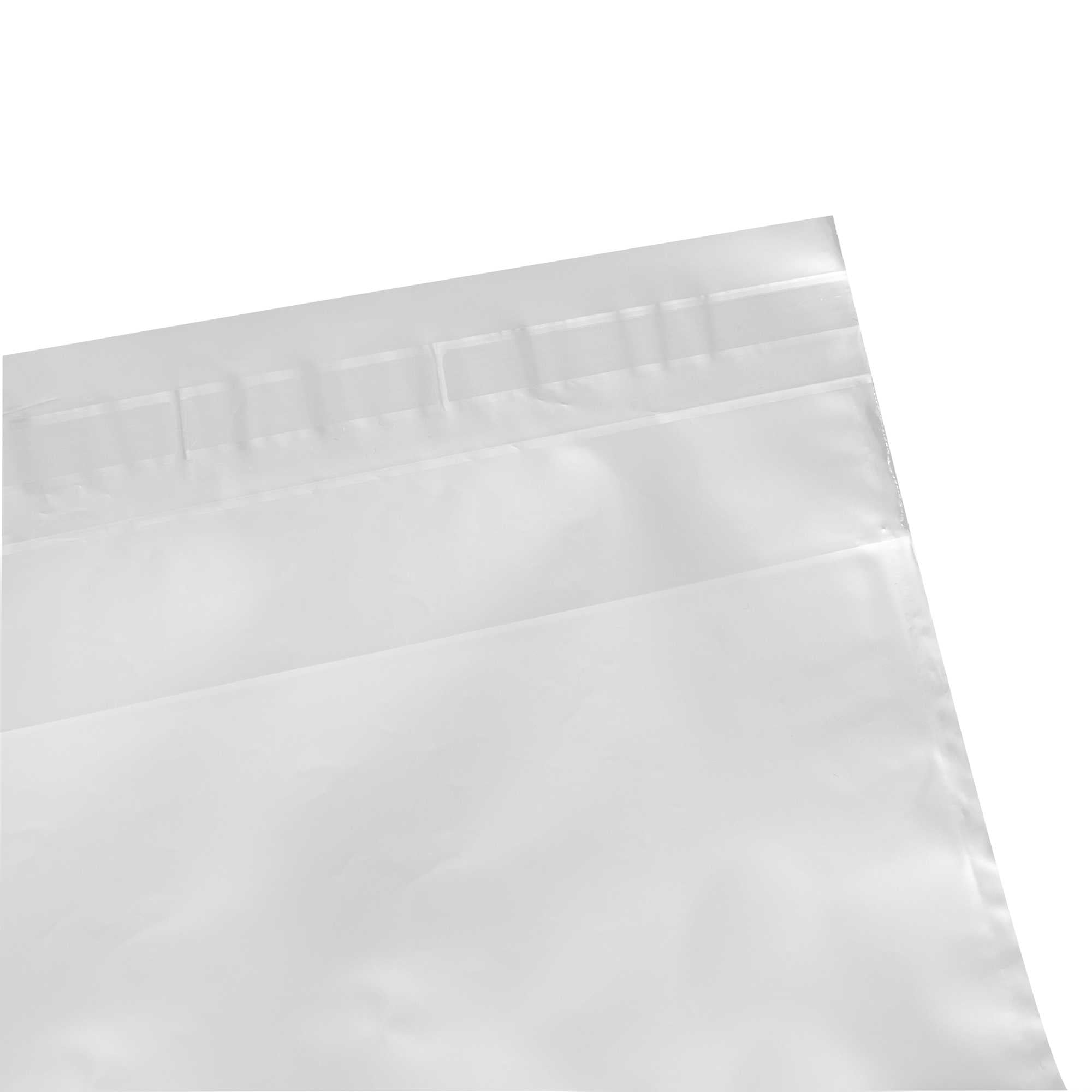 Bag Tek Clear Plastic Lip and Tape Bag - Self Sealing - 10" x 8" - 100 count box