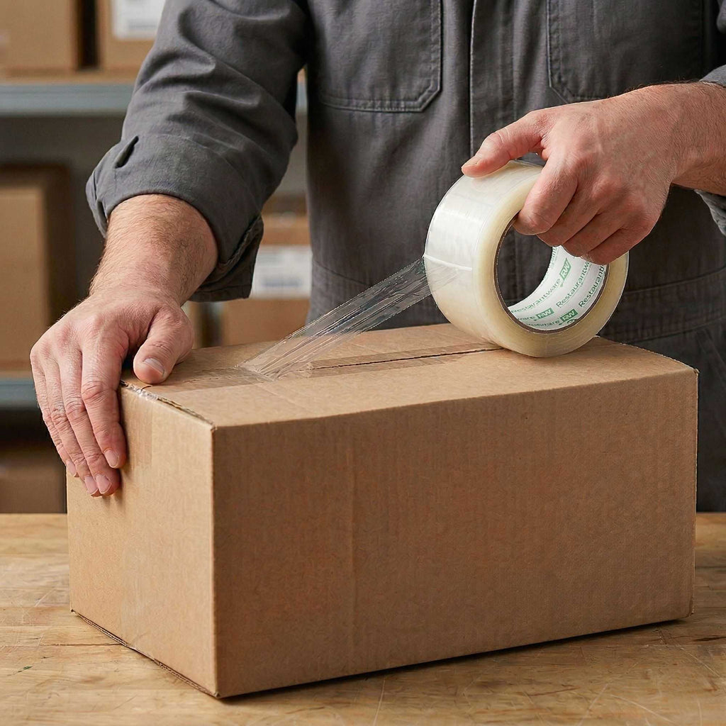Handy Tek Clear Industrial Tape - 2 mil - 3" x 110 yds - 1 count box