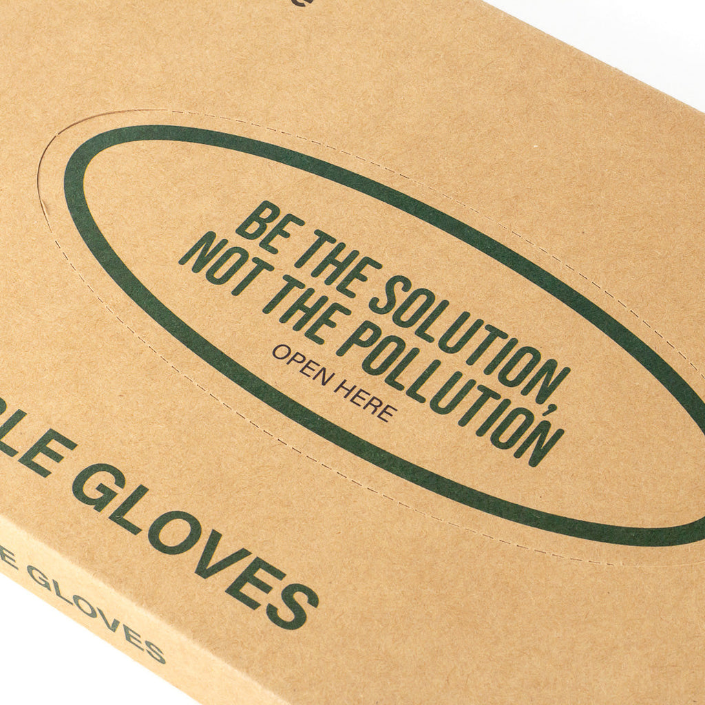 Eco Serve Clear Plastic Small Compostable Gloves - Powder-Free - 10 1/4" x 8 3/4" - 1000 count box