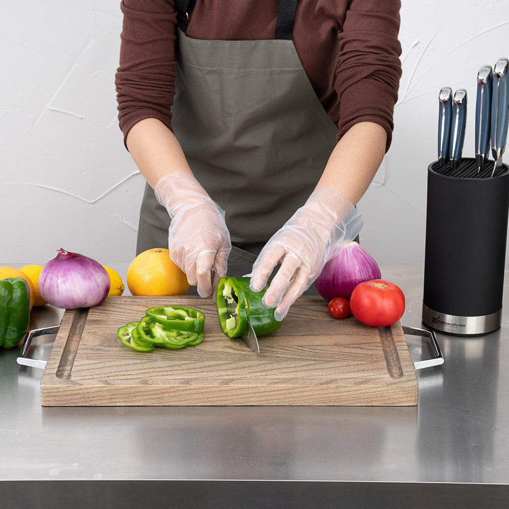 Eco Serve Clear Plastic Small Compostable Gloves - Powder-Free - 10 1/4" x 8 3/4" - 1000 count box